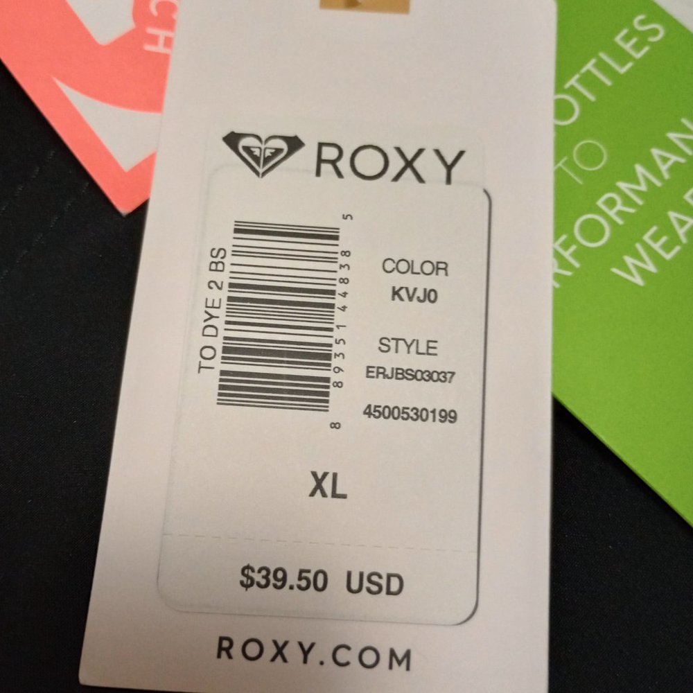 Roxy to Dye 2 Boardshort (True Black) Women's Swimwear Size XL NWT - Shorts only - Picture 4 of 9